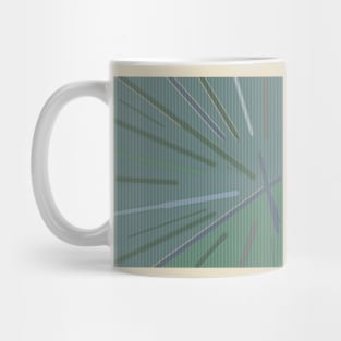 Rays - Modern Art Design | Lines | Soft Green Mug